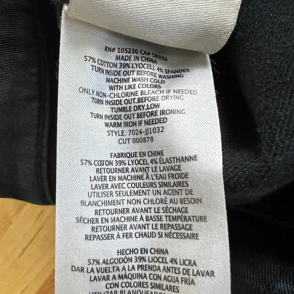 Joie Jeans Park Skinny Black Cargo Pants Ankle Zip Size 27 Utility Moto - Picture 9 of 13